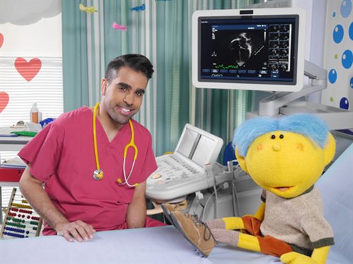 Dr Ranj with Deep from CBeebies show &amp;#39;Get Well Soon&amp;#39;