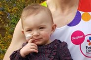 Marathon dad thanks Evelina London for saving newborn daughter's life
