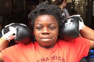 Evelina London inspires schoolboy with cerebral palsy to take up boxing